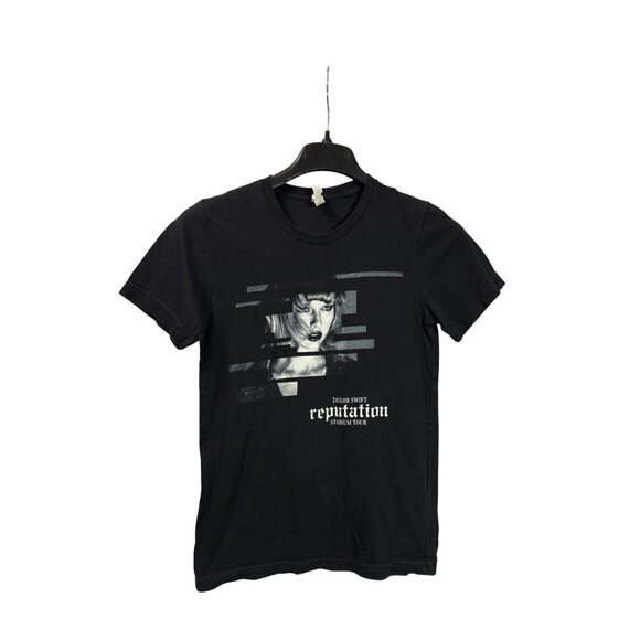 Taylor Swift Reputation Stadium Tour Black Tee T-Shirt S Bella+Canvas Cotton - Picture 1 of 7